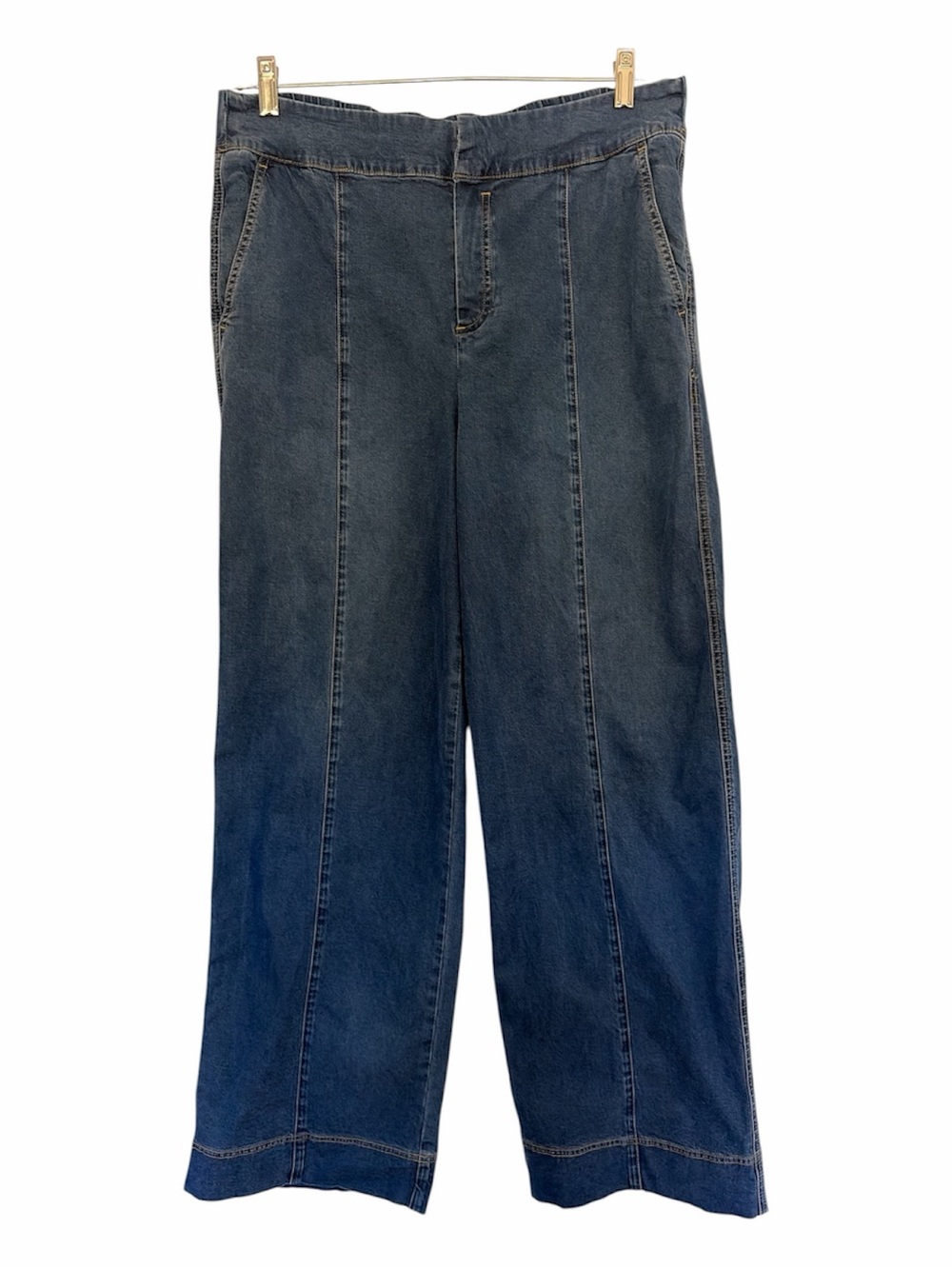CALIA by Carrie Underwood Wide-Leg Jeans in Dark Blue Denim